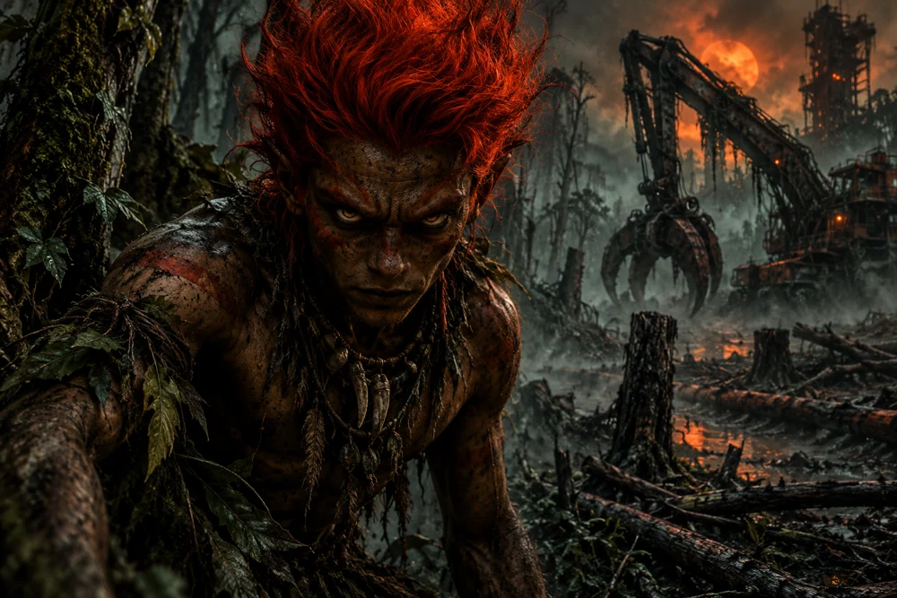 Lendas brasileiras em uma atmosfera de terror futurista